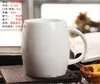 Tazze da 414 ml di tazze d'acqua in ceramica creativa tazza da tè in porcellana tazza di caffè con copertura e cucchiaio di bambù