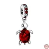 Vente chaude Rouge Series 925 SERRING Silver Strawberry Heart Christmas Pendant Charm Beads Fit Original Pandora Bracelet Diy Bijoux