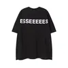 24ss Designer Tide T-shirts LETTRE CHOSE LETTRE LAMINÉE PRIME CHEPT STREET HAUTE STREET T-SHIRT CASSORIAL 100% PURS COTTON PUR