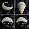 Clips de cheveux Barrettes vintage White Pearl Princess Hairband Tiaras Handmade Geometric Mesh Brounds Bridemaid Fairy Cheppied 2023 DRO DHB1T