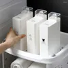 Vloeibare zeepdispenser 1000 ml wasmiddel lege flessen grote capaciteit verzachter opslagfles witte navulbare wasruimte -toilet organizer