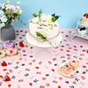 パーティーデコレーションベリーファーストバースデー装飾200pcsストロベリーとブルーベリーの甘い1番目の紙吹雪テーブル