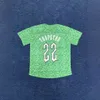Trapstar Mens Designer T-shirt Trendy Trapstar Jersey Maat Letters Gradiënt Green T-shirt Loose Sports Casual korte mouwen zomer