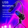 Microfoons USB Microfoon Lichtgewicht Live streaming Desktop Wired condensor Mic Hifi Sound Universal Desktop Microfoon voor Office 240408