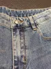 2024 Spring Autumn Embroidery Print Zipper Men's Jeans Light Washed Man's Long Pencil Pants WCNZ058