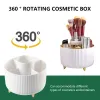 Scatole di visualizzazione cosmetica desktop Organizzatore a 360 gradi rotante 7/6 slot rotonda di stoccaggio rotondo custodia per condimento da cucina.