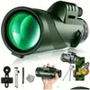 Teleskop Binoculars Powerf 80x100 Monocar med telefonklipp och stativlångt räckvidd utomhus kameror Sport utomhus camping hik dhjoe