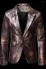 Men's Suits Printed Explosive One Button Small Suit Man Handsome Young Advanced