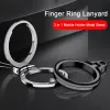 2 in 1 360 Grad Finger Ring Lanyard für Mobiltelefone Universal Metal Mobile Halter Metal Stand Ring Hang Seil Telefonzubehör