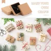 24pcs Boîte de bijoux Kraft Boîtes en carton cadeau pour collier d'anneau Collier d'oreille Fomens Cadeaux Emballages avec éponge à l'intérieur 240327