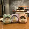 Japanese cross dressing tricolor penguin cartoon cute plush toy doll keychain grab doll machine pendant