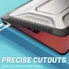 Cas Case de couverture d'ordinateur portable à coque dure à l'amortisseur de travail lourd pour MacBook Pro Air 13 A1466 A2337 A2338 A1278 A1502 13.3 "A2681 13,6"