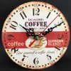 12 cm Office Timer vintage Shabby Chic Antique Home in legno Orologio da parete da cucina rustica