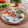 Bowls 5pcs Stainless Steel Storage Basin Durable Soup Set For Versatile Easy Home Kitchen