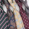 Coules de cou Nouveau style cravate polyvalent pour hommes à hommes Stripe de cafée