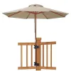 Patio paraplu houder clip metaal offset paraplu stand paraplu dekbevelbeugel gebruikt voor dekleuningbevestiging tot dek balkon