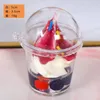 Decorative Flowers 5cmX3.5cm Simulation Cream Ice Cup Model PVC Soft Glue Mini Props Candy Of Fruit Fake DECOR