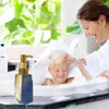 Vloeibare zeep dispenser douchegel flessen druk op natuurlijke kristalsteen type fles shampoo badkamer aanrecht dispensers