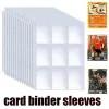 10/20/30pcs Card Binder Maniche a doppio lato a 9 tasche Pagina Pagina Protettore per schede di gioco di trading magico