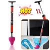 Powerful Toilet Plunger Unblock One Shot Toilet Pipe Plunger Silicone Unblock Bathroom Household Toilet Sewer Dredging Plunger