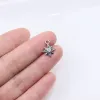 5pcs 12mm Wholesale StainlessSteel High Quality Star Rhinestone Charms Pendant DIY Necklace Earrings Bracelets Unfading 2 Colors