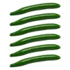 Dekorativa blommor 6 PCS Desktop Simulation Cucumber Model Plastic Plants Fake Food Realistic Foam Prop