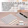 Bview Art 20 Piece Sketch Pencil Charcoal Pencil Drawing and Sketching Complete Pencil Art Set