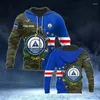 Men's Hoodies Custom Name Cape Verde Flag 3D Printed Hoodie Casual Streetwear Vintage Zipper Israel Emblem