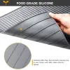 Silicone Dish Drying Mat Foldable Drainer Heat Resistant Dryer Mats Foldable Insulated Soft Rubber Dishes Protector Sink Mat