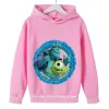 2024 Nya monster, Inc hoodie barn pojkar kläder flickor kläder anime kläder goku hoodie flickor tröja barn 3-12y