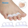 Pexmen 2pcs Hammertoe Corretor Gel dedo dos dedos dos pés com 3 loops de separador realinhe dobrado torto garra e dedos dos pés de martelo