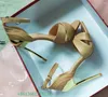 Sandals métal super haut talon nude croix peep toe bretelle talons femmes femme fashion sexy taletto chaussure en cuir