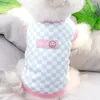 Vêtements pour chiens vêtements pour animaux de compagnie d'été printemps chaton à plaid de chiot