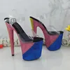 Buty taneczne 20 cm/8 cali PVC Upper Sexy Exotic High Heel Platforme Party Sandals Sandals Model Phids 024