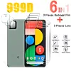 6in1 Full Cover Front Hydrogel Film för Google Pixel 5 FingerPrint Screen Protectors för Google Pixel5 GD1YQ 6.0 "Kameralins HD