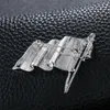 2024 Vintage Crystal Flag Brooch Pins Diamond Brooches for Women Universal 4.4X3.9cm FY