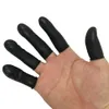 100pcs / lot noir Black Disposable Latex Rubber Cots Cots Cots de doigt Fingertips Gants Protector Gants pour le bricolage de la recherche d'accessoires