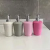 Liquid Soap Dispenser 320ml Plastic Wheat Straw Lotion Shampoo Shower Gel Bottle Bathroom Accessories For Home Decoration