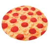 Couvertures à couverture douce jet de pizza accrocheuse pizza flanelle chaude confortablement enveloppée de cadeau intéressant pour les adultes à la maison