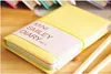 wholesale 2021 New High quality Cute Colorful Mini Smile Leather Notebook Notes Notepads Sheets Wire Bound Student pocket Fashion Diary ZZ