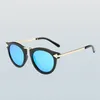 Retro Round Coating Sunglasses Polarized Women Brand Designer Vintage Sun Glasses Woman Metal Arrow Polarized Sunglasses Whole8103300