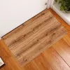Mattes de bain Texture naturelle Mat à bois Porte d'entrée de tapis de tapis de tapis chaud pour couloir sur la douche toilettes