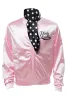 Grease Cosplay Costume The Pink Ladies Gang Girl Kurtar Kids Retro Fancy Cheerleader Jacket Halloween Carnival Party Cloth