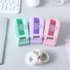 Solid Color Desktop Office Tape Machine Packaging Cutter Tape Dispenser Washi Tape Cutter School Office Supplies