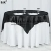 Table Cloth Satin Tablecloth Square Overlay For Wedding Party Christmas Cover Home Decoration