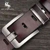 Belts JIFANPAUL Genuine Leather Mens Belt Fashion Alloy Designer Belt Buckle Luxury Brand Jeans Suit Business Black Belt MenL240409