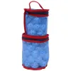 Sacs de balle de golf portables 25 / 50pcs balle de golf de golf sac de rangement de golf contenant une table de rangement de golf de golf avec fermeture éclair et poignée