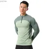 メンズジャケット新しいスポーツメンズジャケット長袖の屋外パーカージムスポーツランニングランニングフィットネス衣類topl2404
