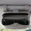 Acessórios de interiores colorir minha vida carros de óculos de sol caixas de caixa de armazenamento de upgrade automático Organizador óculos Protect Glass Case de vidro