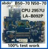 Motherboard abdo ZIWB2/ZIWB3/ZIWE1 LAB092P for Lenovo B5070 N5070 Laptop Motherboard.FRU/PN: 5B20G46051 CPU 2957U DDR3 100% test work
